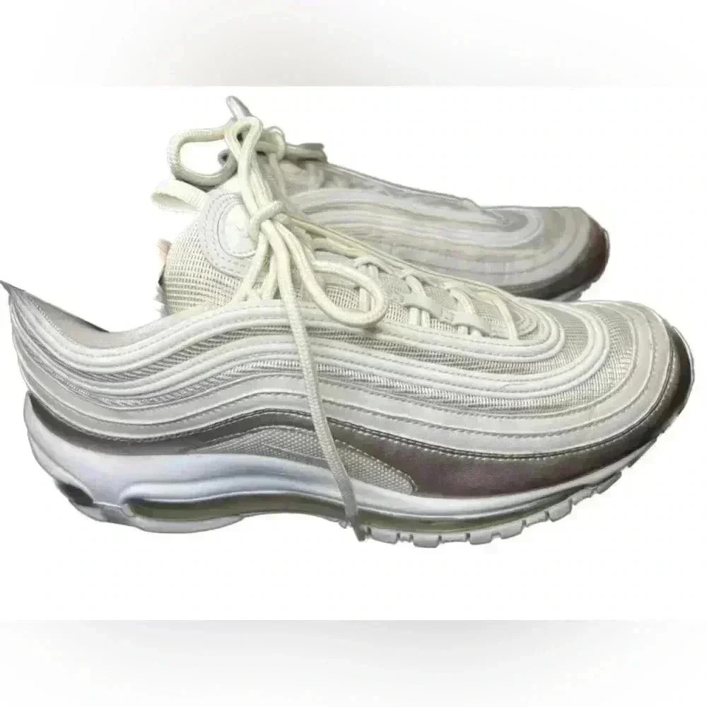 Size 7Y 8.5-9WMNS Nike Air Max 97 SE Particle Beige Rose Gold - Picture 2 of 6